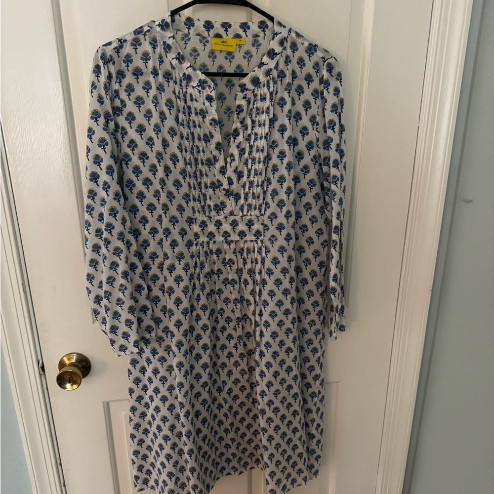 Roberta Roller Rabbit Blue and Cream Dress
